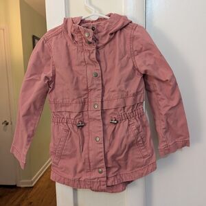 Old Navy Kids Dusty Pink Hooded Raincoat